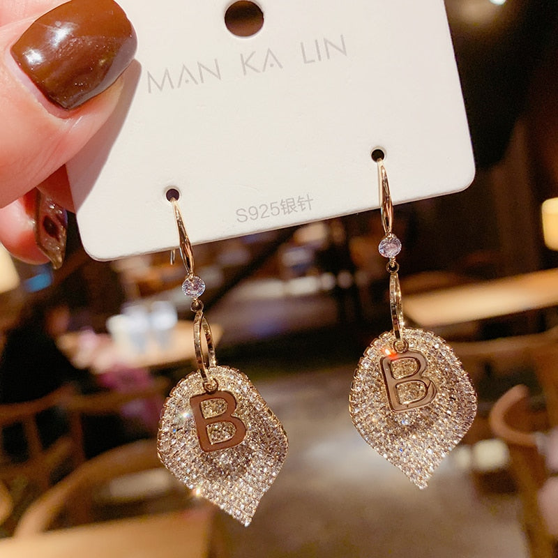 Luxury Double Geometric Hollow Pendant Tassel  Earrings For Women Delicate Fashion Simple Metal Vintage Jewelry For Women