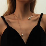 Elegant Big White Imitation Pearl Choker Necklace  Clavicle Chain Fashion Necklace For Women Wedding Jewelry Collar New