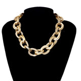 Maytrends Punk Miami Curb Cuban Chain Necklace Women Collares Rock Hip Hop Big Chunky Thick Choker Necklace Steampunk Men Jewelry