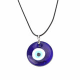 Maytrends 1PC Blue Glass 30mm Evil Eye Pendants Necklace For Women Men Turkey Evil Eyes Lucky Necklace Choker Jewelry Accessories