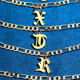 Maytrends A-Z Letter Initial Anklets Bracelet For Women Gold Color Alphabet Anklet Boho Summer Beach Barefoot Foot Jewelry Gift