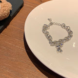 Maytrends Fashion Handmade Vintage Bear Pendent Charm Bracelet &Bangle For Women Wedding Luxury Jewelry