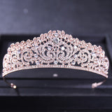 Maytrends Luxury Baroque Vintage Crystal Crowns And Tiaras Princess Prom Pageant Diadem Crown For Women Bride Wedding Hair Accessories