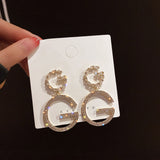 New Simple Heart Stud Earrings For Women Gold Color Personality Stud Earrings Girl Korean Fashion Jewelry Birthday Gifts