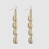 Maytrends Natural Conch Shell Dangle Drop Earrings For Women Bohemian Wedding Gifts Trendy Summer Pendant Earrings Jewelry