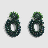 Maytrends Big Bohemian Statement Dangle Drop Earring Wholesale Women Green Crystal Earrings For Women Party Unique Earrings New