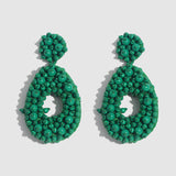 Maytrends Big Bohemian Statement Dangle Drop Earring Wholesale Women Green Crystal Earrings For Women Party Unique Earrings New