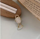 Maytrends Cool Flash Single Nail Ring Finger-tips Korean Trendy Luxury Jewelry Shining Crystal Female Nail Cover Ring