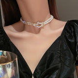 Fashion  Luxury Necklaces For Women Simple Bling Clavicle Chain Vintage Dainty Wedding Beach Personality Jewelry Accessories
