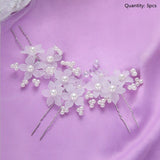 Fashion Pearl Flower Headband Bridal Wedding Crown Hair Accessories Women Party HairBand Tiara Crystal Headpiece Hair Jewelry