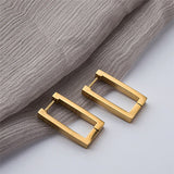 Personality Punk Rhinestone Safety Pin Stud Earrings Crystal Paper Clip Geometric Earrings for Women Accessories Jewelry