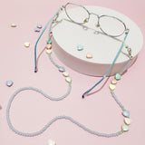 Maytrends New Macaron Color Love Heart Sunglasses Chain Cute Colorful Bead Chain For Glasses Straps Necklace Lanyard Fashion Jewelry