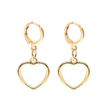 Maytrends Tiny Gold Color Drop Earrings for Women Girls Heart Cross Star Moon Eyes Vintage Pearl Crystal Dangle Earring Jewelry