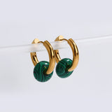 Maytrends New Korean Statement Earrings for Women Green Acrylic Round Square Geometric Dangle Drop Earring Brincos Fashion