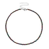 Maytrends Bohemia White Bead Choker Necklace For Women Vintage Chain Neckace Fashion Jewelry Wholesale