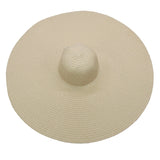 Maytrends foldable women oversized hat 70cm diameter large brim summer sun beach hats wholesale