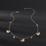 Maytrends Bohemian Butterfly Necklace For Women Clavicle Choker Chain Fashion collares Jewelry Female Accessories