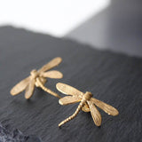 Maytrends Retro Dragonfly Studs Earrings For Women Original Fresh Animal Alloy Charming Earrings Jewelry Boucles d’oreilles