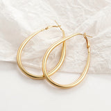 Maytrends New Matte Gold Color Earrings for Women Multiple Trendy Round Geometric Twist Drop Earring Fashion Statement Jewelry