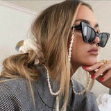 Maytrends Bohemian Imitation Pearl Glasses Chain For Women Fashion Baroque Pearl Mask Chain Sunglasses Lanyard Jewelry Accessories