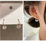 New Pearl Zircon Butterfly Stud Earrings for Woman Fashion Korean Jewelry Temperament Girl's Daily Wear Earrings