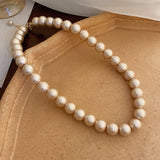 Maytrends French Vintage Style Baroque Imitation Pearl Necklace Women's Elegant Collar Chain Luxury Necklaces Jewelry Wholesale