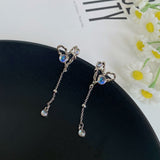 Fashion Hollow Out Love Tassel Earrings Sweet Romantic Long Pendant Earrings Birthday Party Jewelry Gift Accessories