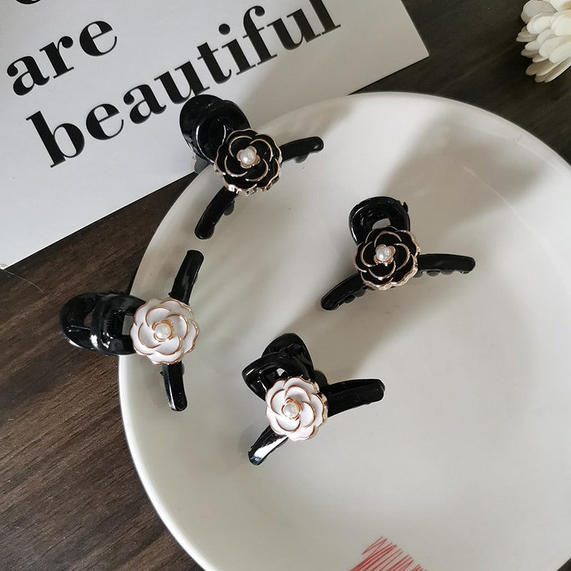 Maytrends Lovely Small Flower Vintage Hair Claw Clips for Women Girls Retro Hairpin Headband for Hair Accessories Headwear Ornament