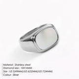 Maytrends 316L Stainless Steel Wave Ring For Women Gifts Minimalist Dainty Rays Texture Circle Rings Jewelry Wholesale/Dropshipping