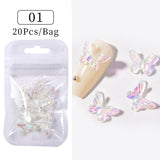 Maytrends 1Bag Jelly Ribbon Bowknot Nail Charm Parts 3D Colorful Nail Rhinestones Summer Nail Art Decoration Manicure Accessories For DIY