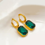 Maytrends New Korean Statement Earrings for Women Green Acrylic Round Square Geometric Dangle Drop Earring Brincos Fashion