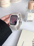 Maytrends Korean Starlight Case + Band For Apple Watch 8 7 6 SE 5 4 3 2 Soft Silicone Strap For iwatch Strap 49mm 41MM 45 44 42 38mm 40mm