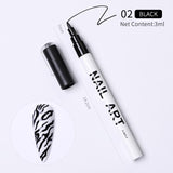 Maytrends Nail Art Drawing Graffiti Pen Waterproof Painting Liner Brush DIY 3D Abstract Lines Fine Details Flower Pattern  Manicure Tools