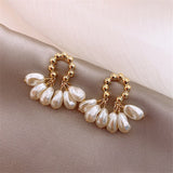 Purple Crystal Flower Stud Earrings For Woman Korean Fashion Jewelry Wedding Party Girl Elegance Set Accessories