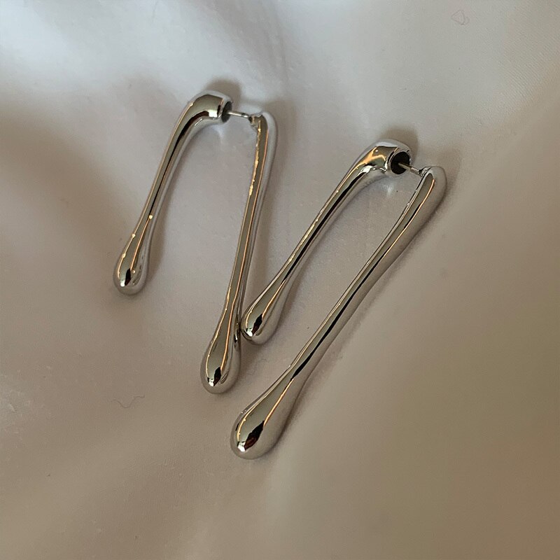 New Popular Letter B Drop Earrings Women's Statement Jewellery Micro-Set Rhinestones Unusual Earrings