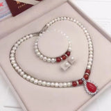 Maytrends  Natural Pearl Necklace For Women To Give To Mother To Girlfriend For Women's Day Mother's Day Birthday Gift