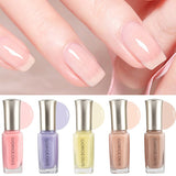 10ML Candy Color Nail Polish  Translucent Jelly Non-toxic Nail Polish  Long Lasting Non-peelable Women Nail Gel Polish 12 colors