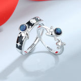 Creative Van Gogh Starry Sky Open Lover Fashion Rings Personality Romantic Men Women Couple Jewelry Couples Rings Gift Wholesale