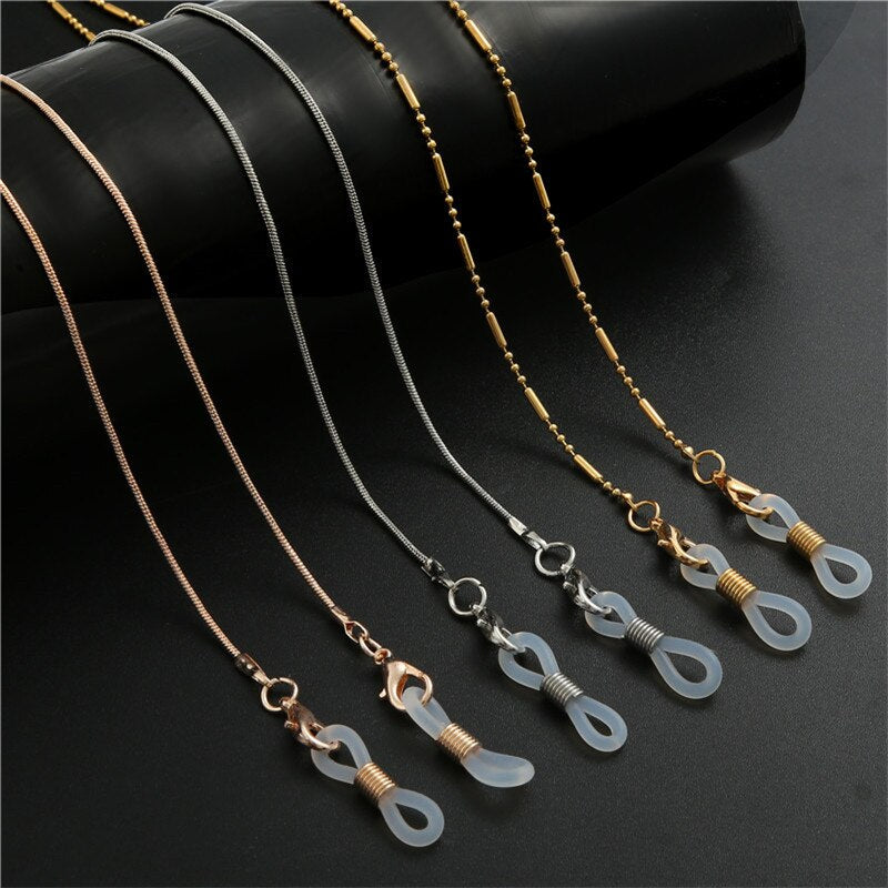 New Fashion Eyeglasses Chain Imitation Pearl Beaded Trendy Women Sunglasses Accessory Necklace Gift Mask Hanging Rope