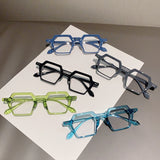 Maytrends New Hexagon Eyeglasses Men Women Fashion Candy Color Blue Light Blocking Glasses Trendy Computer Optical Reading Eyewear