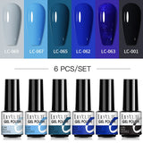 Maytrends 6Pcs/Set Gel Nail Polish Popular Colors In Autumn Semi Permanent Soak Off UV LED Nail Art Gels Nail Gel Polish