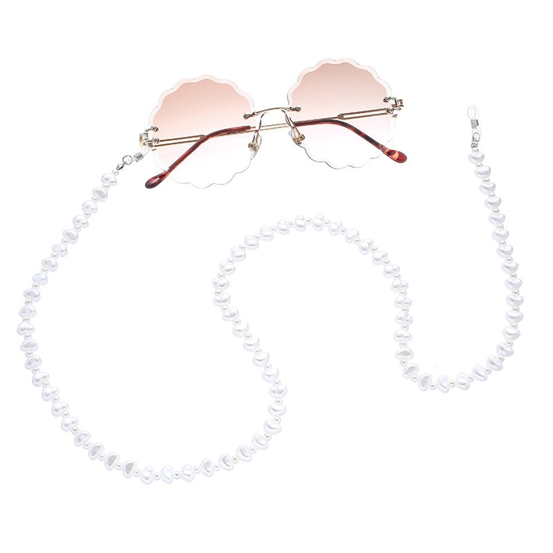 Maytrends Bohemian Imitation Pearl Glasses Chain For Women Fashion Baroque Pearl Mask Chain Sunglasses Lanyard Jewelry Accessories