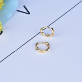 Silver Color Circle Arc Earrings Trendy Retro Simple Hot Sexy Exquisite Couple Valentine's Day Gift Cерьга