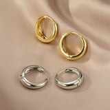 Gold/Silver Color Chunky Hoop Earrings for Women Punk Ear Jewelry New Wholesale