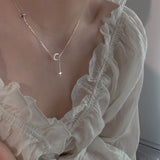 Popularity Fashion Moon Star Necklace Geometric Shape Pendant Chain for Women's Fine Accessories