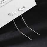 Korean Earing Claw Ear Hook Clip Earrings for Women Shiny Four-Prong Setting Gold Color Ear Earrings Wedding Fashion Jewelry