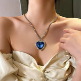 Atmospheric Gold Winding Ring Pendant Collarbone Chain Necklace For Women Korean Fashion Necklaces Birthday Party Jewelry Gifts