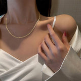 Fashion Sparkling Clavicle Chain Choker Necklace Collar Bracelet Ring For Women Wedding Party Jewelry Gifts