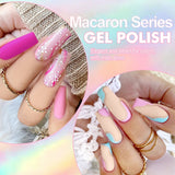 Maytrends Macaron Gel Nail Polish Spring Summer Candy Pink Blue Color For Manicure Semi Permanent Soak Off Nail Art Gel Varnish