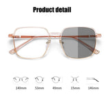 Maytrends Women Luxury Photochromic Glasses Outdoor Color Changing Myopia Eyewear Unisex Trendy Minus Prescription Diopters Eyeglasses